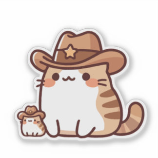 Sheriff Cat Sticker