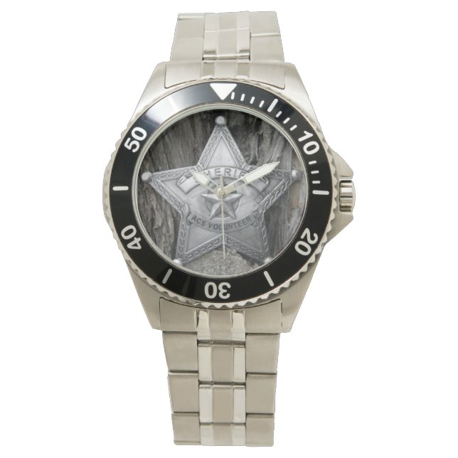 Sheriff-Classic Stainless Steel Watch (Front)