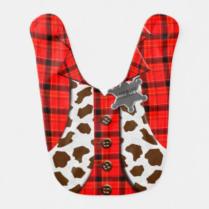 Sheriff Costume Baby Bib