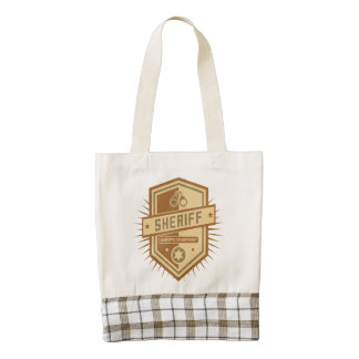 Sheriff Crest Zazzle HEART Tote Bag