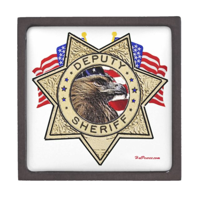 Sheriff Deputy Badge Jewelry Box (Front)