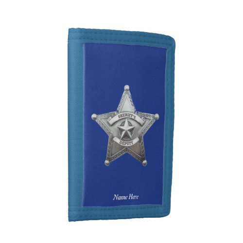 Sheriff Deputy Badge Tri_fold Wallet