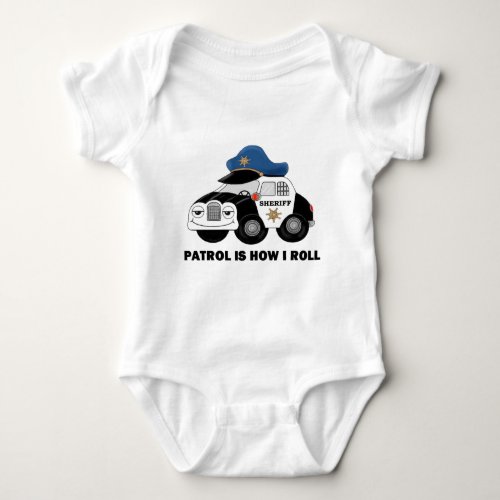 Sheriff Deputy On Patrol Baby Bodysuit