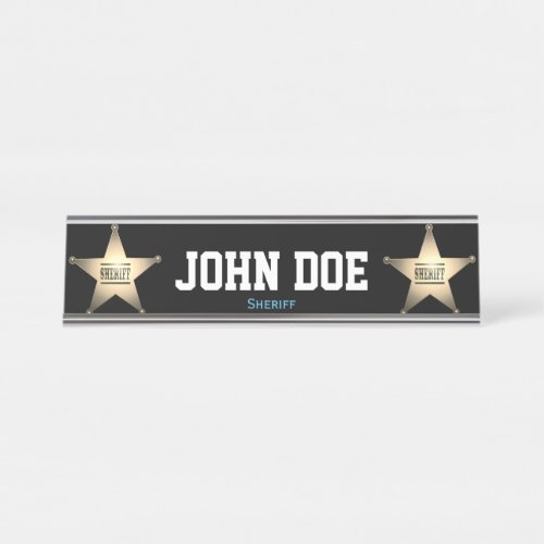 Sheriff Desk Name Plate