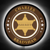 Sheriff Emblem Illuminated LED Sign (Front)