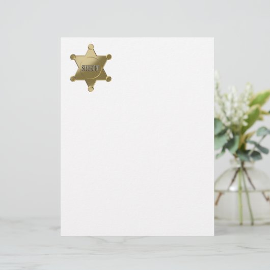 Sheriff golden star (Standing Front)