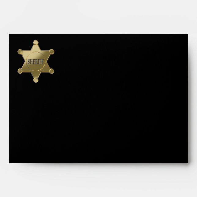 Sheriff golden star envelope (Front)