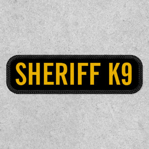 Sheriff K9 Patch