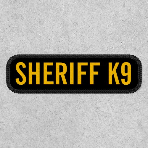 Sheriff K9 Patch