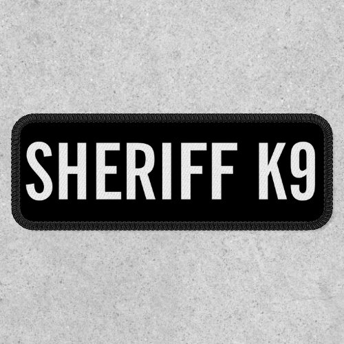 Sheriff K9 Patch