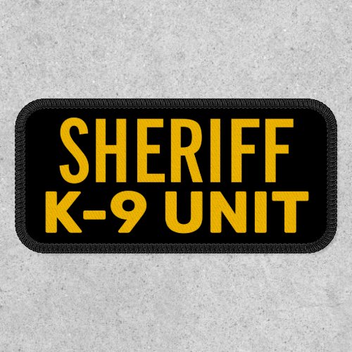 Sheriff K9 Unit Patch
