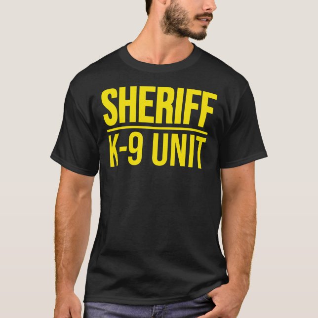 SHERIFF K-9 UNIT POLICE DOG UNIFORM OFFICER COSTUM T-Shirt (Front)