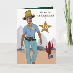 Sheriff Kids Cowboy Special Original ADD Photo Card
