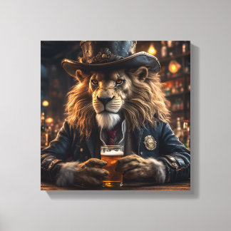Sheriff Lion Canvas Print
