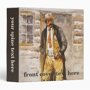 Sheriff Portrait by Seltzer, Vintage West Cowboy Binder