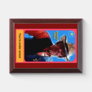 Sheriff poster, police misc award plaque