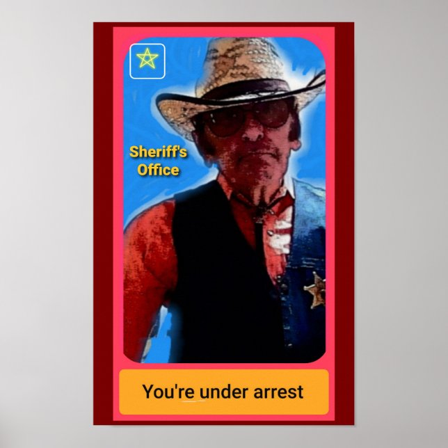 Sheriff poster, police misc, police art poster (Front)
