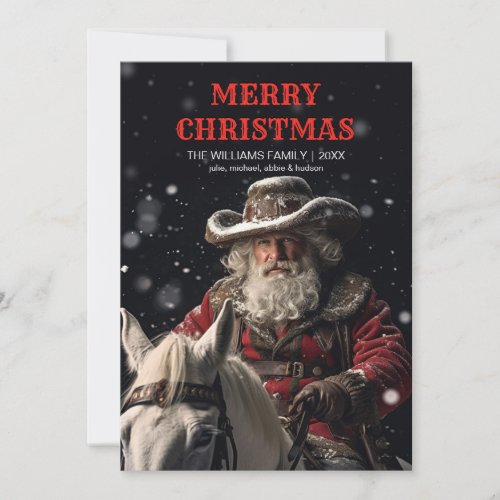 Sheriff Santa Claus Invitation