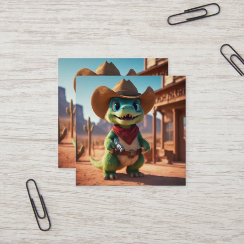 Sheriff Scaly Square Business Card