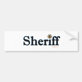 Sheriff_Script Bumper Sticker