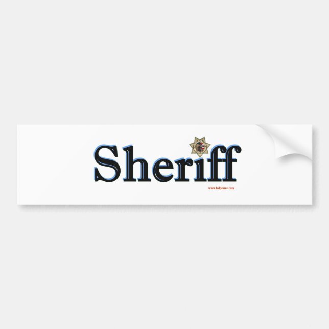 Sheriff_Script Bumper Sticker (Front)