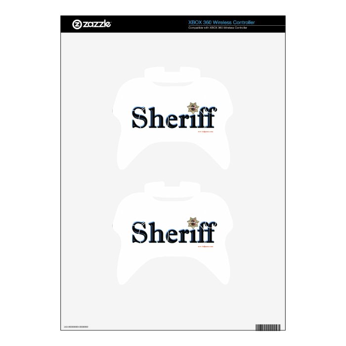 Sheriff_Script Xbox 360 Controller Decal