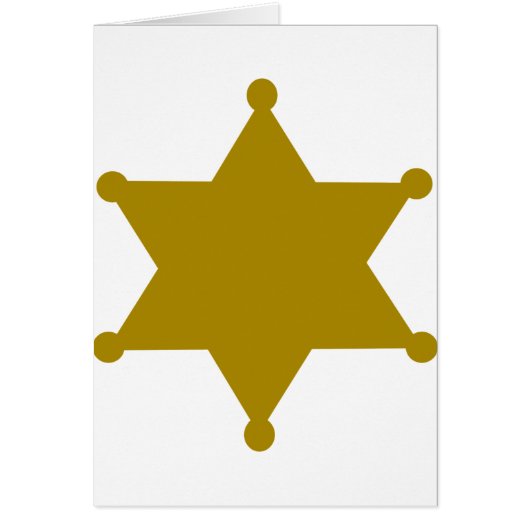 Sheriff star cards (Front)