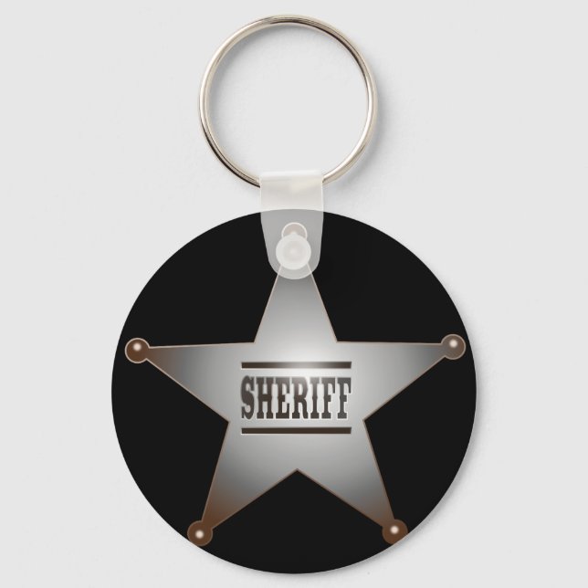 Sheriff star keychain (Front)