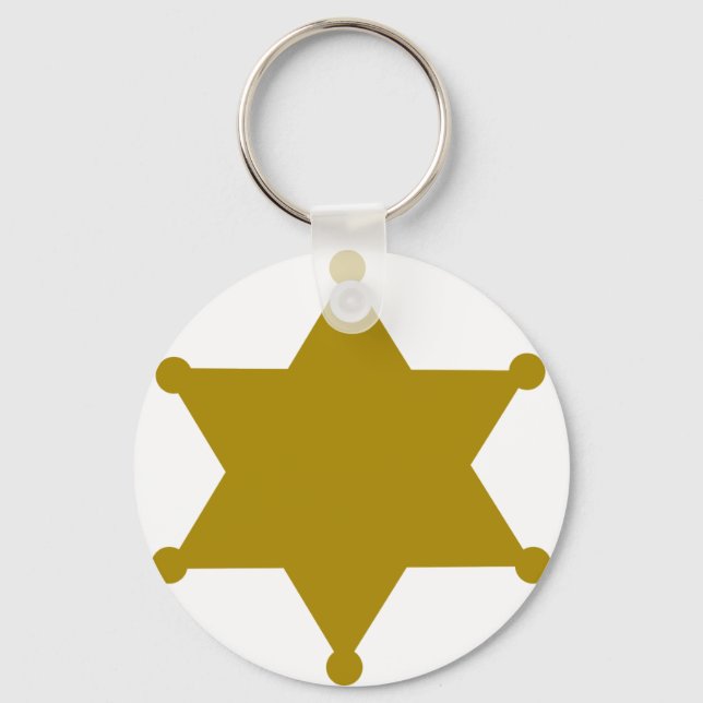 Sheriff star keychain (Front)