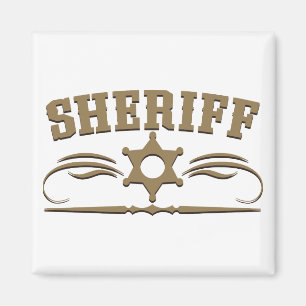 Sheriff Western Style Magnet