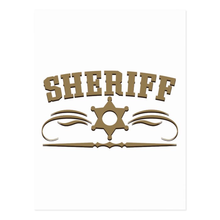 Sheriff Western Style Post Cards