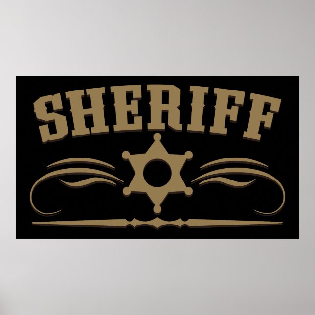 Sheriff Western Style Poster (Front)