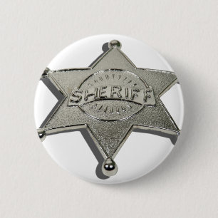 SheriffBadgeLetters110510 Pinback Button