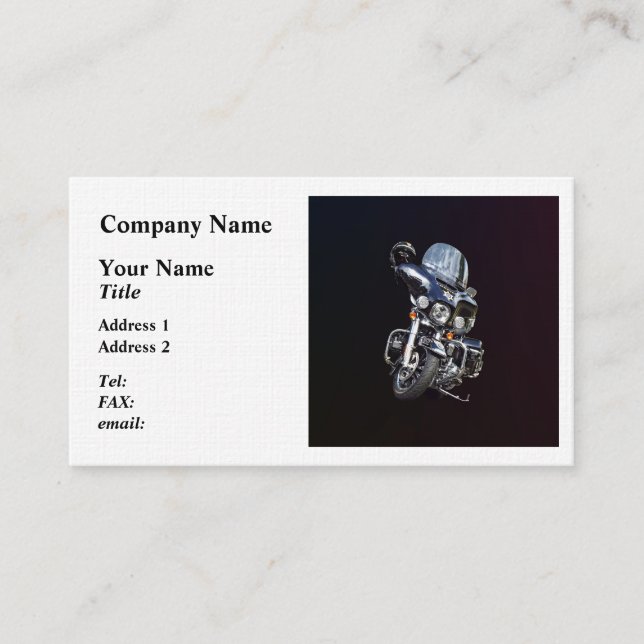 Sheriff's Motorcycle Business Card (Front)