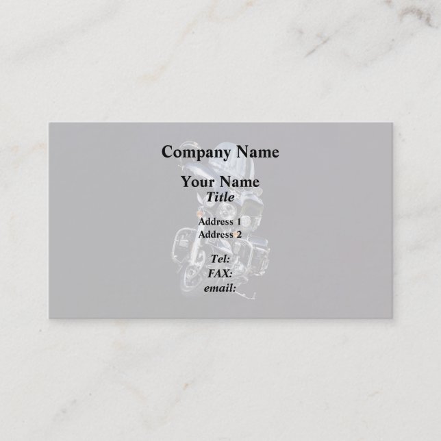 Sheriff's Motorcycle Business Card (Front)