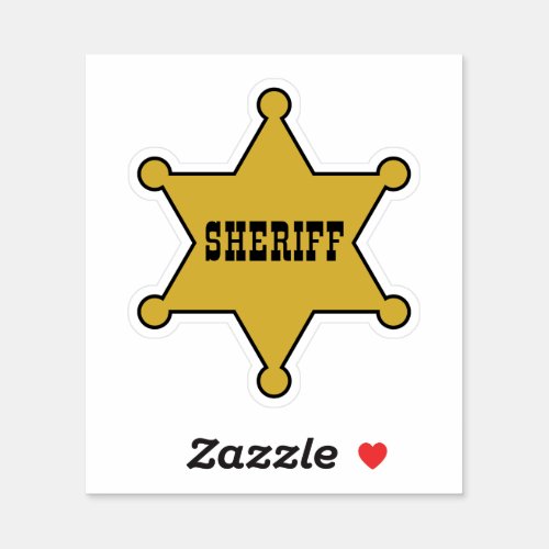 SHERIFFS SHOWDOWN _ SHERIFF BADGE STICKER