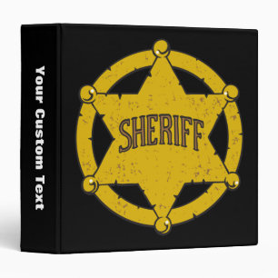 Sheriffs Star Badge Binder