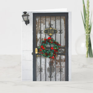 Sherlock 221B Christmas Card
