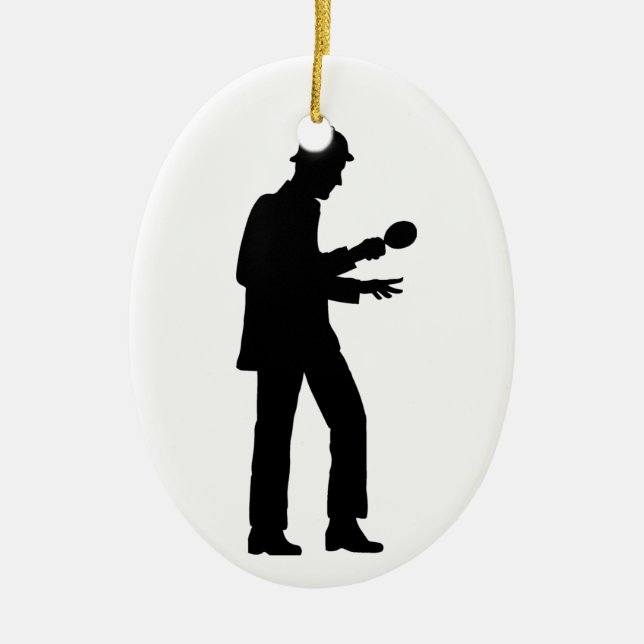 Sherlock Holmes Ceramic Ornament (Front)