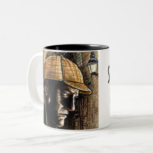 Sherlock Holmes coffee mug (Front Left)