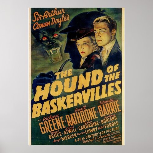 Sherlock Holmes _ Hound of the Baskervilles _  H Poster