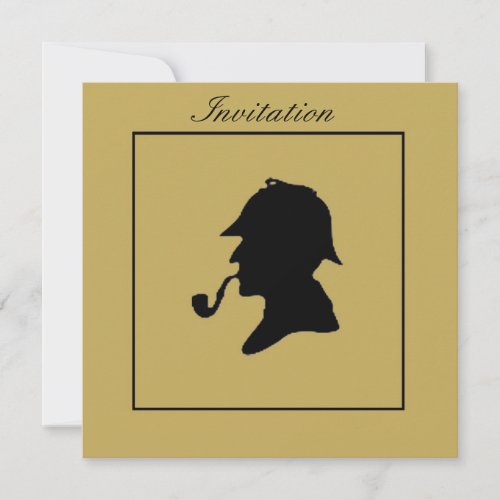 SHERLOCK HOLMES INVITATION CARD