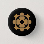 Sherlock Holmes pixel emblem button