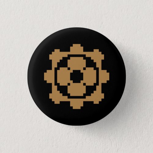 Sherlock Holmes pixel emblem button