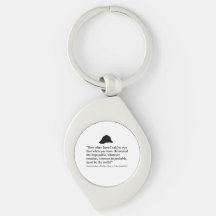 Sherlock Holmes Quote Keychain