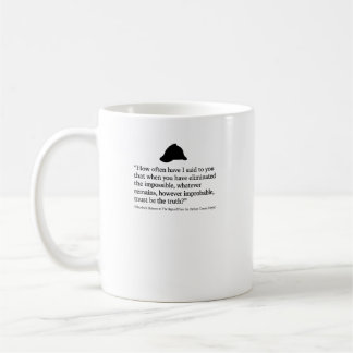 Sherlock Holmes Sign of Four Quote Coffee Mug