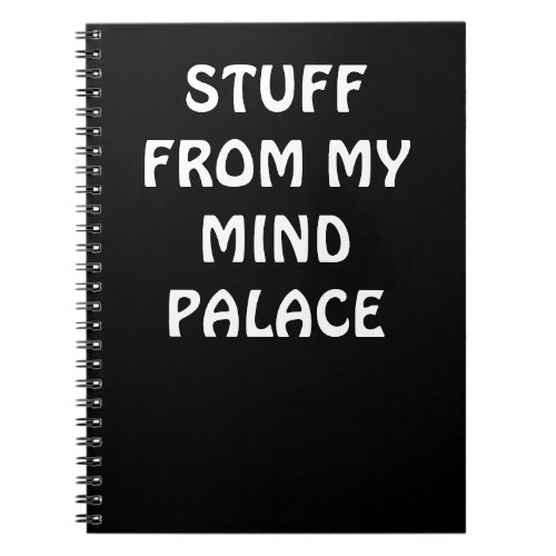 Sherlock inspired MIND PALACE notebook