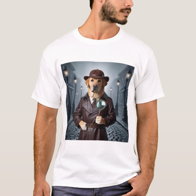 Sherlock Labrador T-Shirt: Unraveling the mystery  T-Shirt (Front)