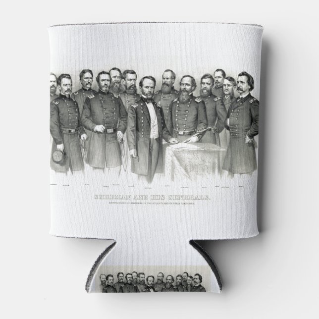 Sherman and His Generals - 1865 Can Cooler (Front)