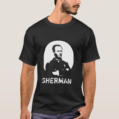 Sherman __ Black and White T_Shirt